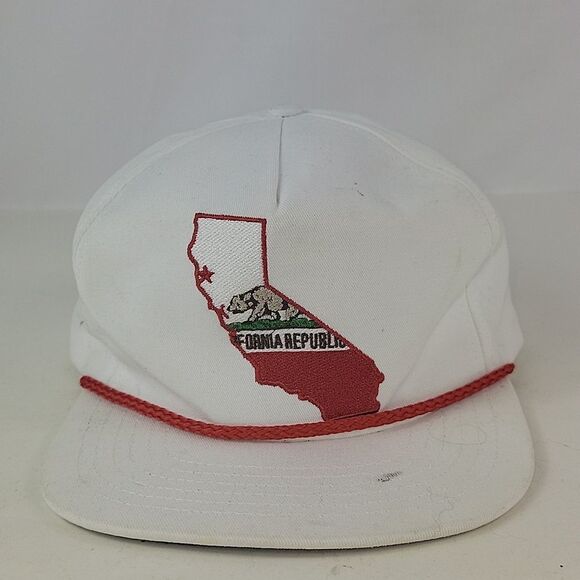 Vintage California Republic Flag White Men's hat - Picture 6 of 10